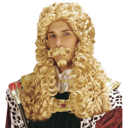 Královská paruka s vousy blond